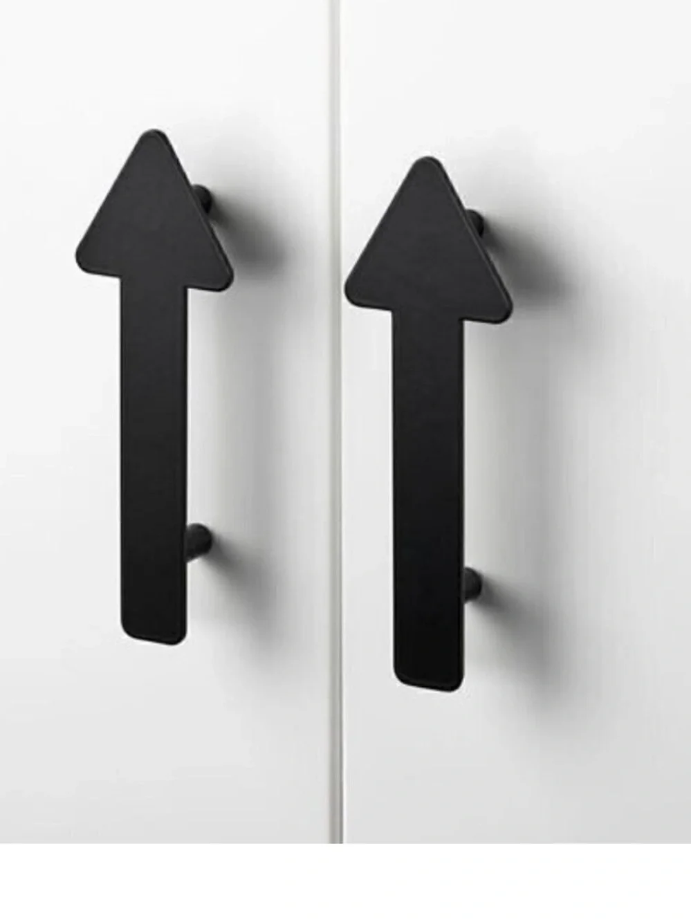 IKEA Jarnsparv Handles Black Arrow Drawer / Cabinet Hardware • NWT